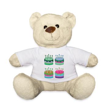 torten bunt - Teddy - Weiß - Vorne