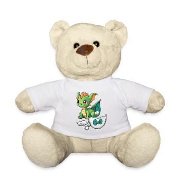 Dinos Dinos Enfants Enfant Bébé Dragon Dragon Oeuf - Nounours - blanc - Devant