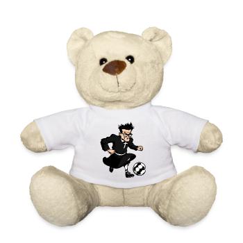 Fussballer Pfarrer - Teddy - Weiß - Vorne