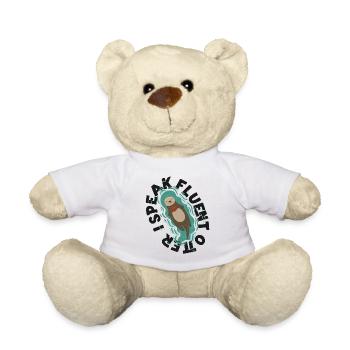 Loutre Je parle couramment Loutre - Nounours - blanc - Devant