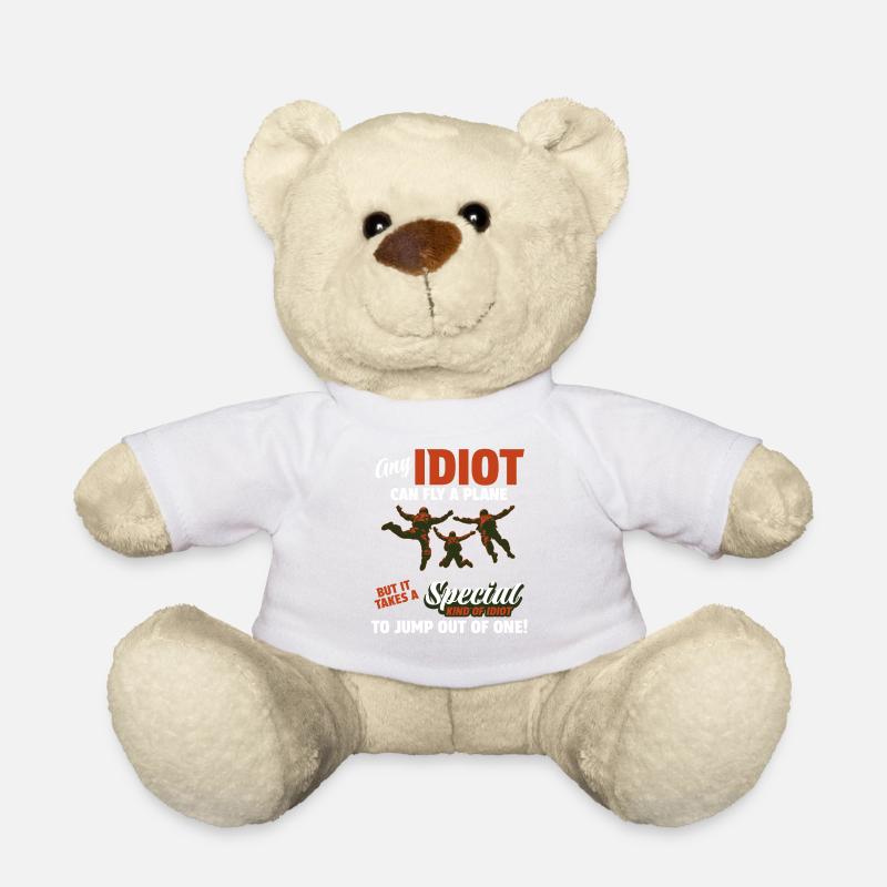 Skydive Freefly Fallschirmspringer Shirt Skydiving - Teddy - Weiß