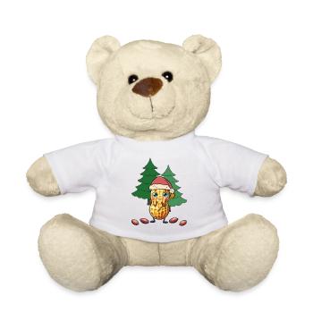 Cacahuètes Noix de Noël Noix Noël - Nounours - blanc - Devant
