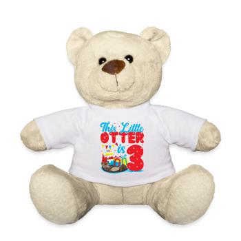 Anniversaire de la loutre Cette petite loutre - Nounours - blanc - Devant