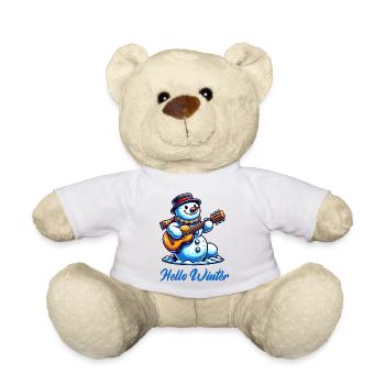 schneemann gitarre winter - Teddy - Weiß - Vorne