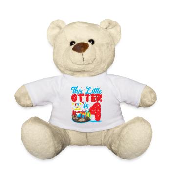 Anniversaire de la loutre Cette petite loutre - Nounours - blanc - Devant