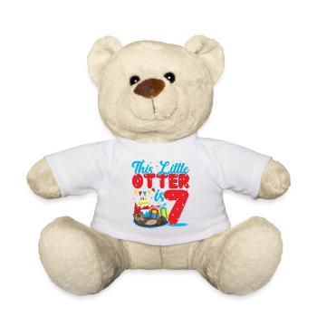 Anniversaire de la loutre Cette petite loutre - Nounours - blanc - Devant