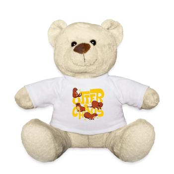 Loutre Jeu de mots Loutre Chaos - Nounours - blanc - Devant