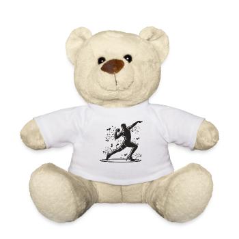 Shot Putter Colorsplash Shot Put - Teddy Bear - white - Front