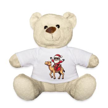 Camel Santa Claus Cartoon - Teddy Bear - white - Front