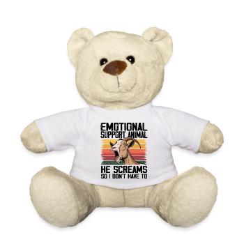 Emotional Support Animal - Nounours - blanc - Devant