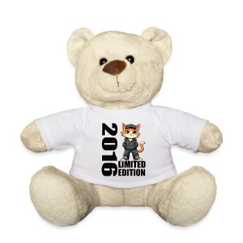 Limited Edition 2016 Geburtstag 2016 Geboren - Teddy - Weiß - Vorne