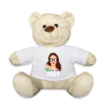 Sport Italy, Football, Outfit for Sports Fan - Teddy Bear - white - Front