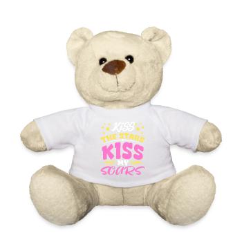 "Kiss the stars, kiss my scars" deine Geschichte - Teddy - Weiß - Vorne