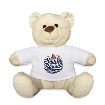 Sailing Squad – Design maritime pour les amateurs de voile - Nounours - blanc - Devant