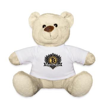 Bitcoin Maximalist – Stylish Crypto Design - Teddy Bear - white - Front