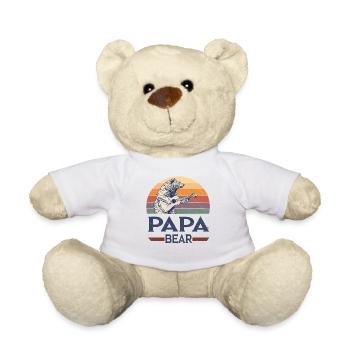 Papa Bear – Retro Design for Bear Lovers - Teddy Bear - white - Front