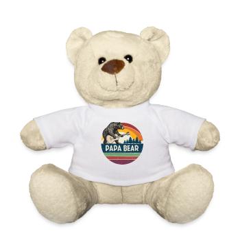 Papa Bear – Retro Design for Bear Lovers - Teddy Bear - white - Front