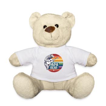 Papa Bear – Retro Design for Bear Lovers - Teddy Bear - white - Front