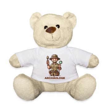 archéologue - Nounours - blanc - Devant