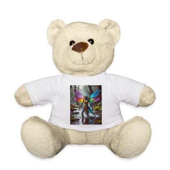 mutant monster half men half insect dark horror - Teddy Bear - white - Front