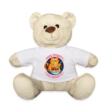 Mehr Spaghetti Weniger Reue - Teddy - Weiß - Vorne