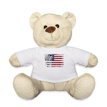 Saxophone American Flag - Teddy - Weiß - Vorne