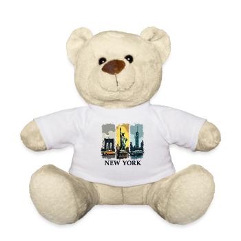 New York City Skyline Design – Urban Style Mode - Teddy - Weiß - Vorne