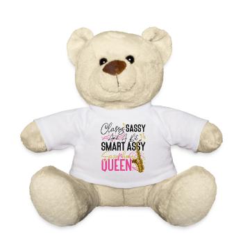Saxophone Classy Sassy And A Bit - Teddy - Weiß - Vorne