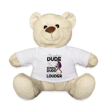 Saxophones Saxophones Dude Like A - Teddy Bear - white - Front