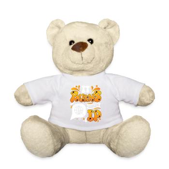 Drôle de dire « Ça brûle quand je fais » ! - Nounours - blanc - Devant