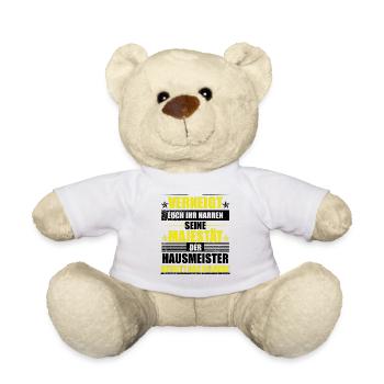 Verneigt euch ihr Narren der Hausmeister ist da - Teddy - Weiß - Vorne
