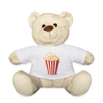 Carnival Popcorn - Funny Costume - Teddy Bear - white - Front