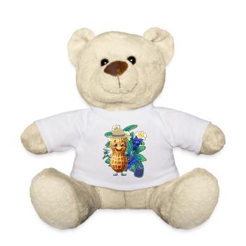 Tyrolean Peanut Gardener Horticulture Flowers - Teddy Bear - white - Front