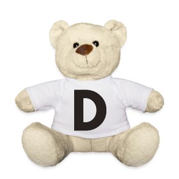 D - Teddy Bear - white - Front