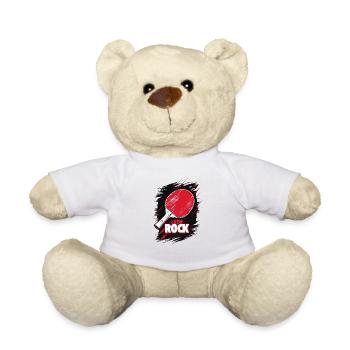 Raquette de tennis de table Sportsman - Lets Rock - Nounours - blanc - Devant