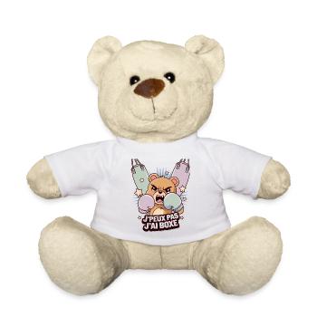 J' peux pas j'ai boxe - Nounours - blanc - Devant