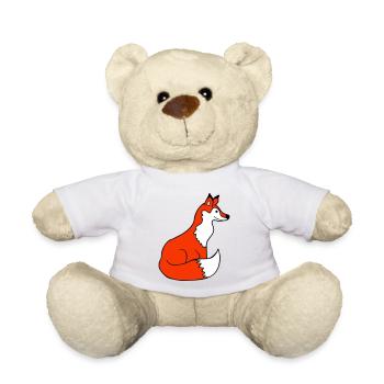 Fox Red Fox Wild Animal Clever Forest Inhabitants - Teddy Bear - white - Front