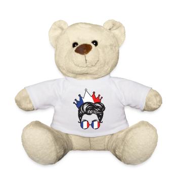 French Girl France Fille Française France Femmes - Nounours - blanc - Devant