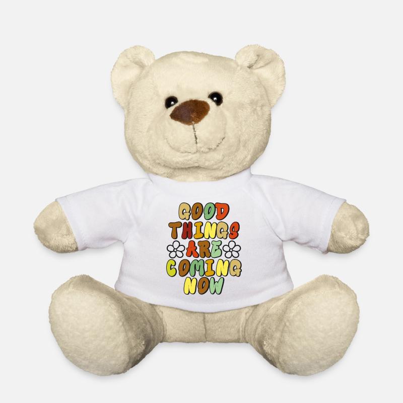 Good Things - Optimistisches Retro-Design - Teddy - Weiß