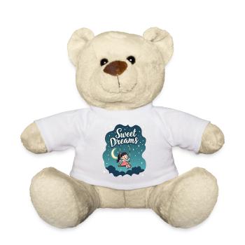 Fille Rocks Sweet Dreams Chemise de nuit - Nounours - blanc - Devant