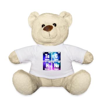 Tableau périodique techno ! Rave et festival parfaits - Nounours - blanc - Devant