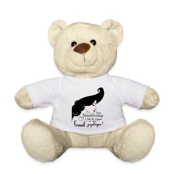 Valentinstag kein Freund - Teddy - Weiß - Vorne