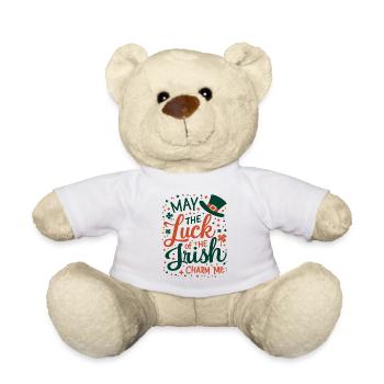 May the Luck of the Irish Charm Me - St Patrick’s - Teddy - Weiß - Vorne