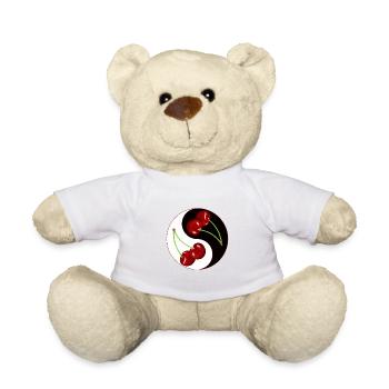 Rockabilly Cherry Cherries Fruit Asia - Teddy Bear - white - Front