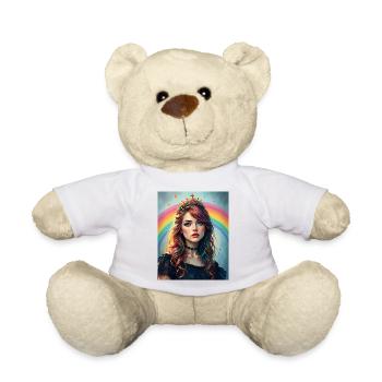 Princesse punk arc-en-ciel - Nounours - blanc - Devant
