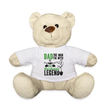 Amoureux des plantes Jardinage Papa Papa Le - Nounours - blanc - Devant
