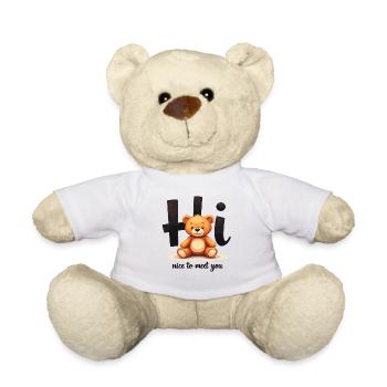 Cute teddy bear motif – children's fashion with a heart - Teddy Bear - white - Front