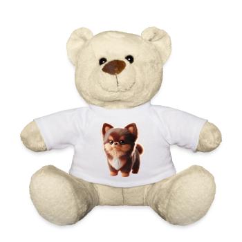 Petit chien mignon - Nounours - blanc - Devant
