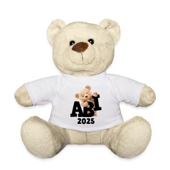 Teddy Abi Abitur Abschluß Teddybär Geschenk - Teddy - Weiß - Vorne