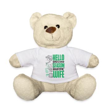 Amoureux des plantes Jardinage Mari Femme - Nounours - blanc - Devant